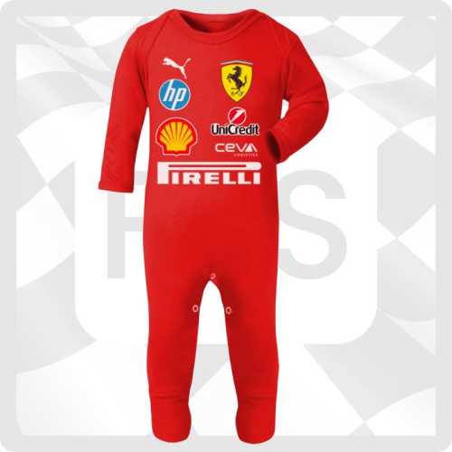 Ferrari Red F1 Baby Romper: Formula One Fan Gift