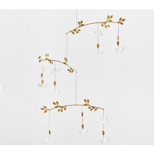 Monique Lhuillier Crystal Vine Butterfly Mobile | Pottery Barn Kids