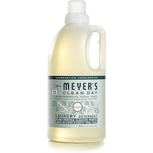 MRS. MEYER'S CLEAN DAY Liquid Laundry Detergent, Infused with Essential Oils, Birchwood, 64 oz (64 Loads)