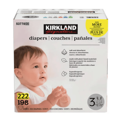 Kirkland Signature Diapers Sizes 3-6&nbsp;| Costco
