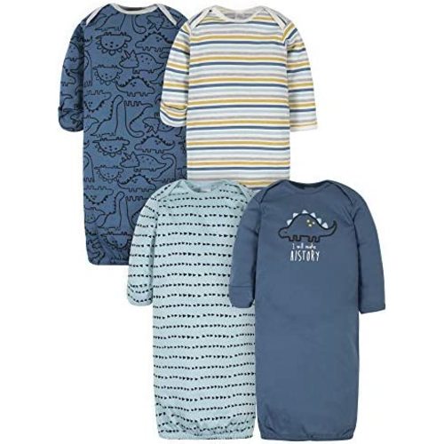 Gerber Baby Boy and Girls 4-Pack Sleeper Gown