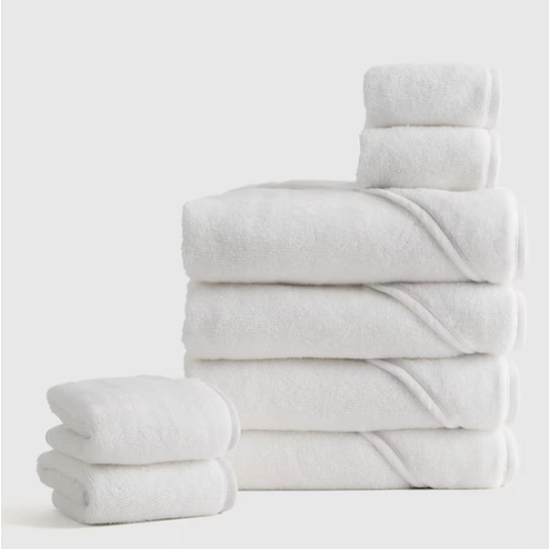 Organic Turkish Cotton Baby Bath Bundle 8-Pack in White