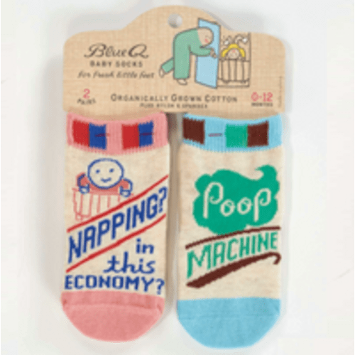Blue Q Baby Socks - Napping / Poop Machine – Full Circle Gifts & Goods
