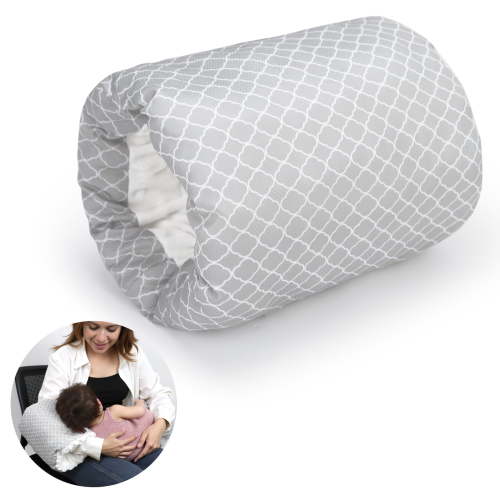 Blublu Park Baby Feeding Arm Pillow Baby Nursing Arm Breastfeeding Pillows Support for Newborn Mom and Babies Portable and Washable Ergonomic Nursing Essentials Travel Pillows for Newborn White Cloud