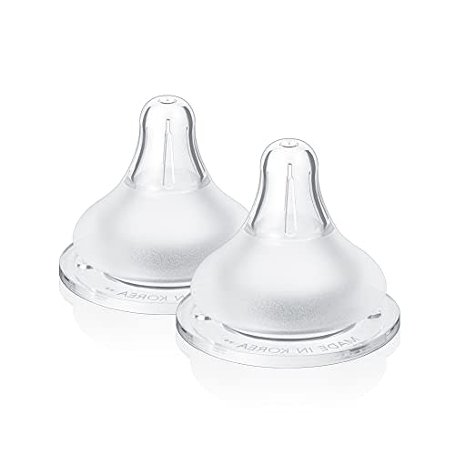 Grosmimi The Easy Baby Bottle Nipple, 2 Counts (Stage2_3~5m)
