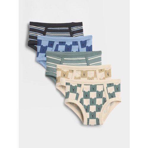 Toddler Organic Stretch Cotton Brannan Bear Briefs (5-Pack) | Gap