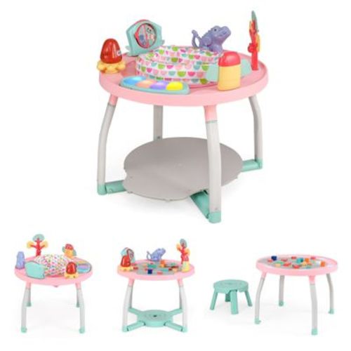 5 in 1 Baby Activity Table with Lights Music and Play Seat