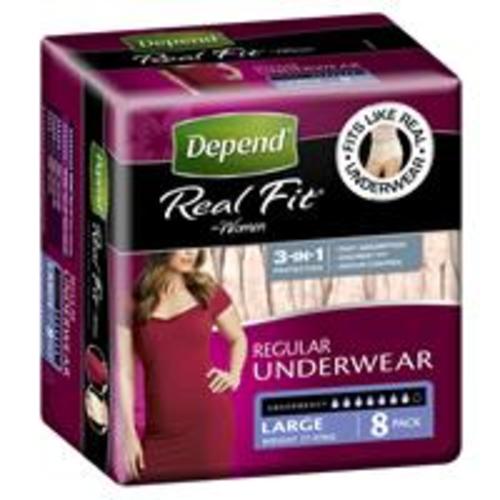 Buy Depend Women Real Fit Underwear 8 Large Online at Chemist Warehouse®