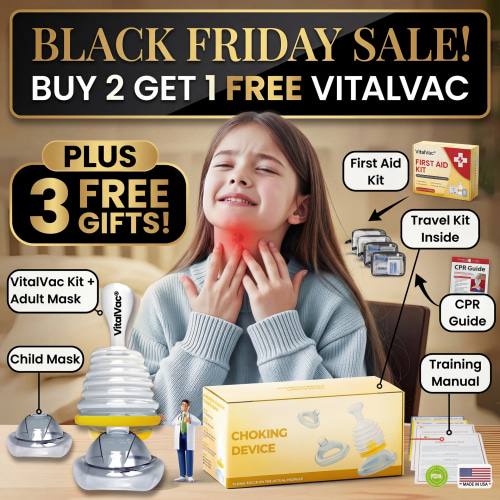 BLACK FRIDAY SALE: Protect Your Family with VitalVac®— Choking Emergency Device