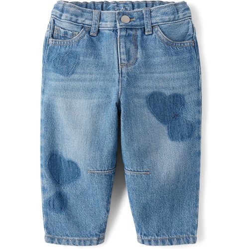 The Children's Place Baby Girls' and Toddler Barrel Leg Jeans