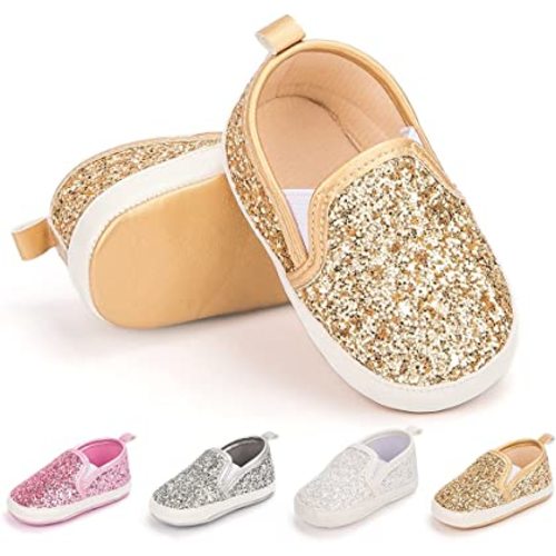 Meckior Infant Baby Girls Boys Canvas Shoes Soft Sole Toddler Slip On Newborn Crib Moccasins Casual Sneaker Austin Boy's Flat Lazy Loafers First Walkers Skate Shoe