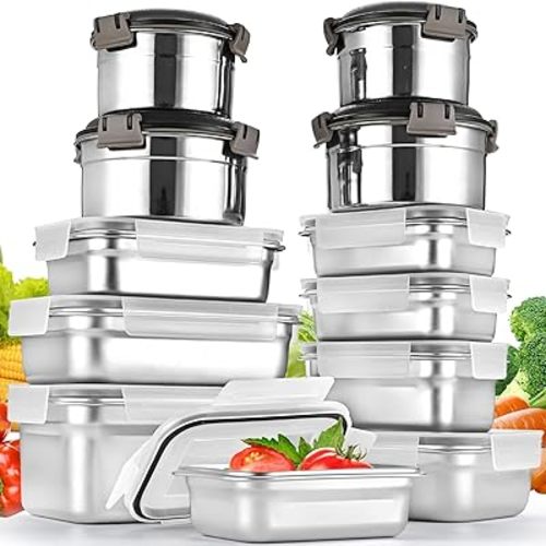 Stainless Steel Food Storage Containers
