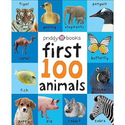 First 100 Animals: A padded book―perfect for little hands to hold