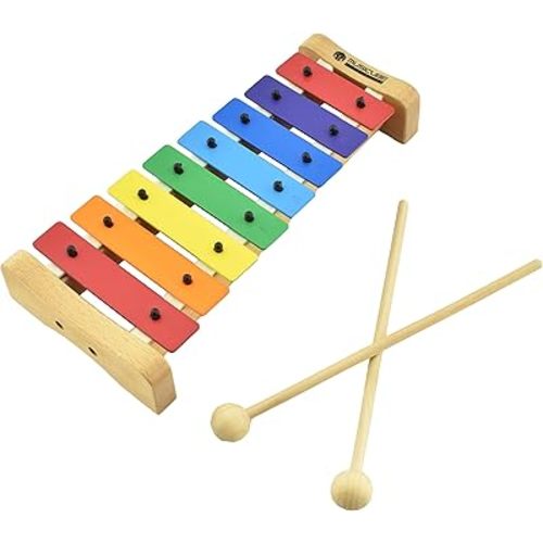 Xylophone with Harmonica for Kids Orff Instruments Wooden Xylophone with Mallets Toddler Baby Musical Instrument Educational Music Toys Christmas Day Gifts for Boys Girls