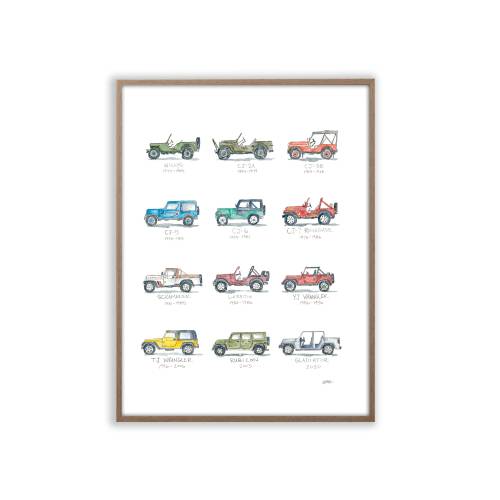 Truck Off-Road Buggy Vehicle Art Print Watercolor Print Painting