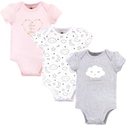Triple Pack of Soft Cotton Bodysuits, 12-18M