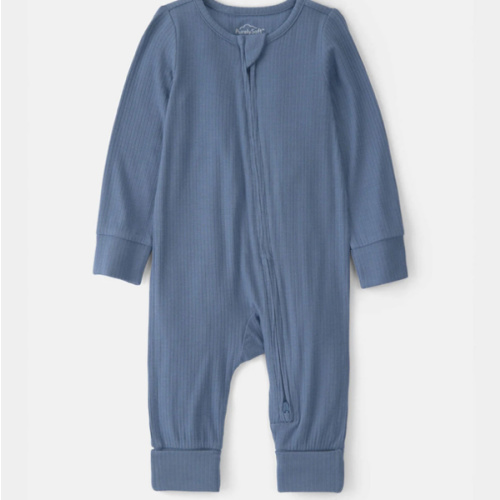 Baby Boy 2-Way Zip PurelySoft Sleep & Play Pajama - Blue | Carter's