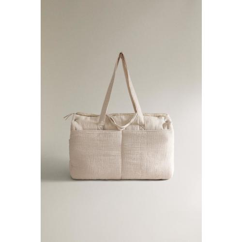 COTTON DIAPER BAG WITH A MOON