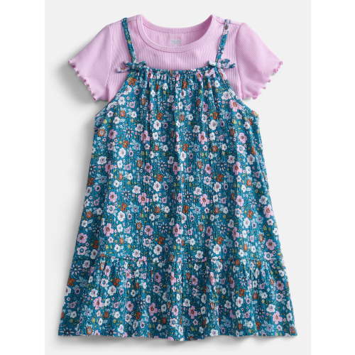 Wonder Nation Toddler Girls' Cami Dress and Tee Set, 2-Piece, Sizes 12M-5T