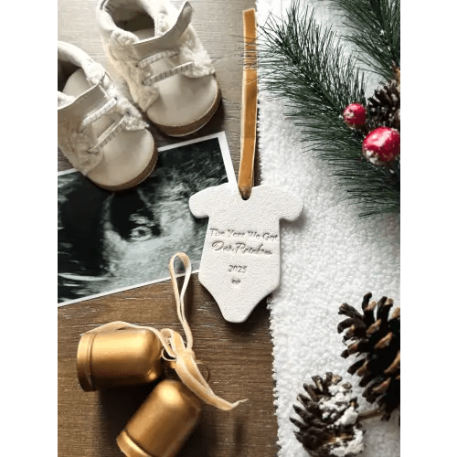 Personalized Rainbow Baby Ornament | Baby’s First Christmas