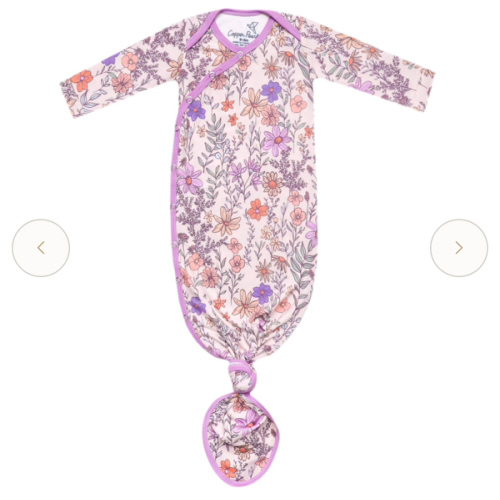 Newborn Knotted Gown - Flora