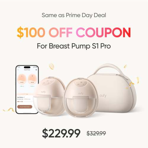 $100 Off Coupon for Breast Pump S1 Pro (US Only) - eufy US