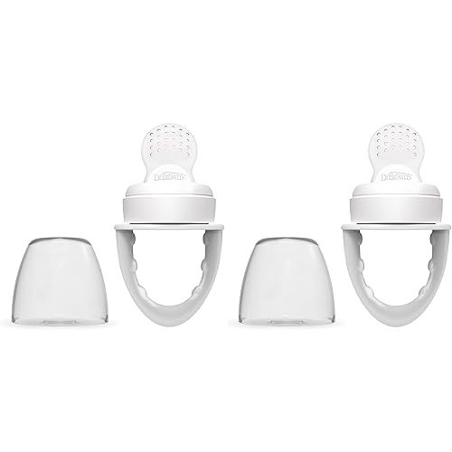Dr. Brown's Designed to Nourish, Fresh Firsts Silicone Feeder, Grey, One Size (Pack of 2)