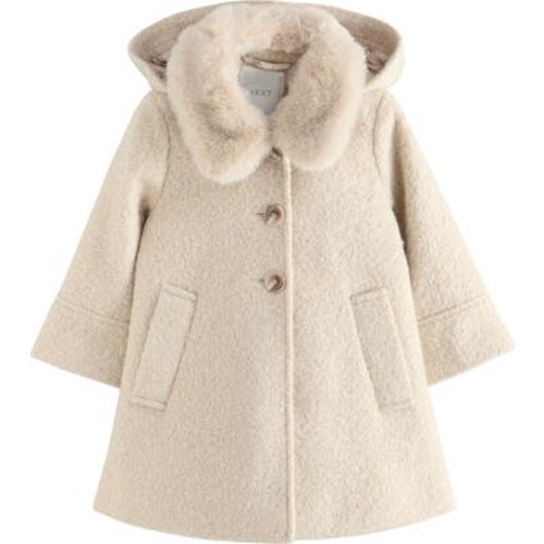 Kids' Faux Fur Collar Coat
