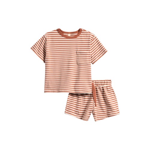 Stripe T-Shirt & Shorts Set, 6-12M