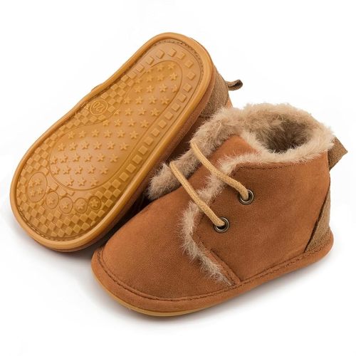 Clowora Baby Boys Girls Shoes Non-Slip Rubber Sole Sneakers Infant First Walking Toddler Crib Shoes Newborn Loafers Flats.