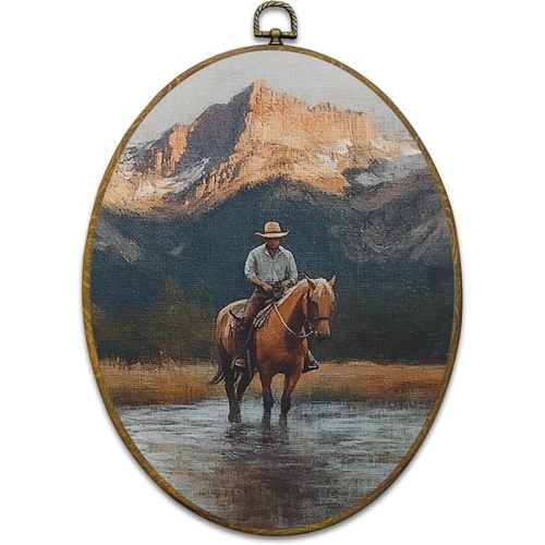 Vintage Western Cowboy Wall Art Decor