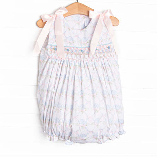 Bleu: Callaway Smocked Bubble, Blue – Stitchy Fish
