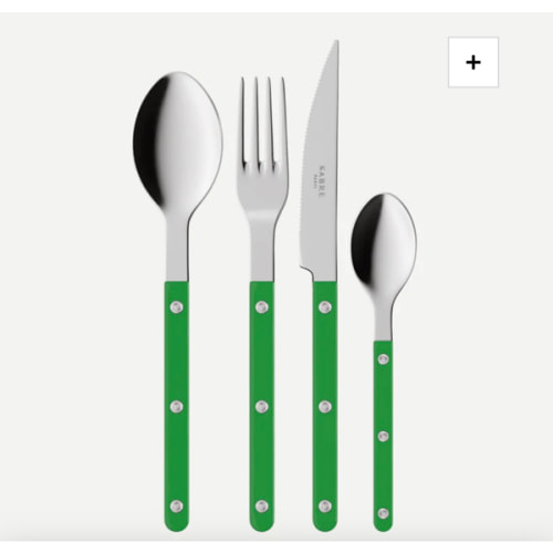 Bistrot Solid, Garden green - 24 pieces cutlery set