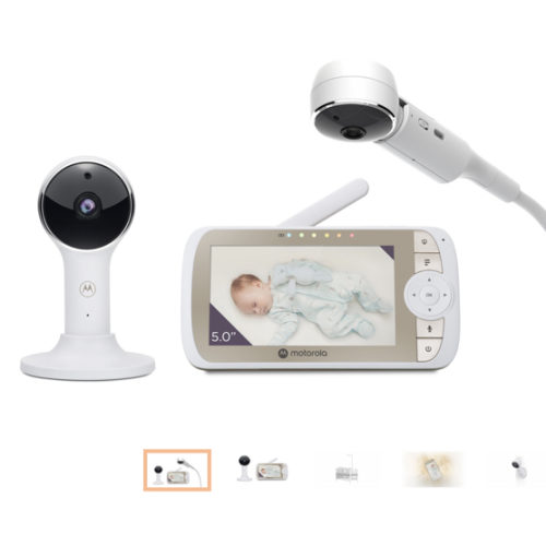 Motorola Nursery | VM65X Connect 5.0” ® Video Baby Monitor with Crib Mount