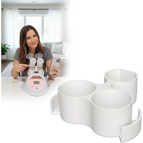 Bottle & Hose Holder for Spectra S2 (New Models/Square Hole), Compatible with Spectra Breast Pumps, Organize and Simplify Your Pumping Journey, Ideal Gift for New Moms
