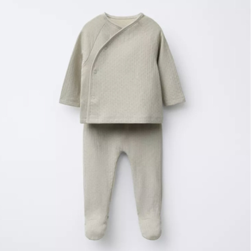 TEXTURED T-SHIRT AND LEGGINGS SET - Greenish | ZARA United States
