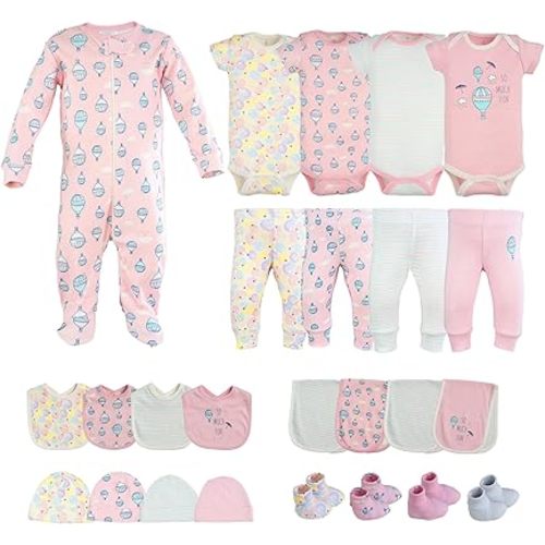 Baby Girl Clothes – 100% Cotton, Soft & Breathable Newborn Essentials and Gifts, Fits 3 to 6 Months