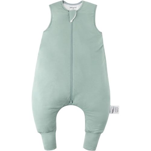 BubblePanda Rayon Made from Bamboo Toddler Sleep Sack with Feet 6-12 Months 0.5 Tog Ultra Soft Toddler Sleeping Sack Baby Sleep Bag Walker Wearable Blanket with Legs 2-Way Zipper Lightweight
