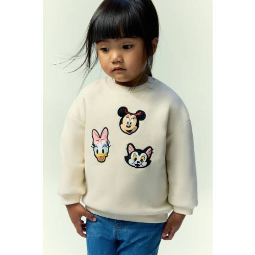 PRINTED BRUSHED-INSIDE SWEATSHIRT