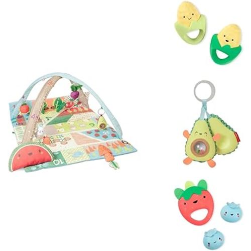 Skip Hop Activity Play Gym and Infant Rattle Toy Gift Set, Farmstand