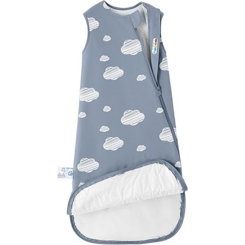 Kaiyababy Organic Cotton Baby Sleep Sack, 1.0 TOG Wearable Blanket, 6-18M