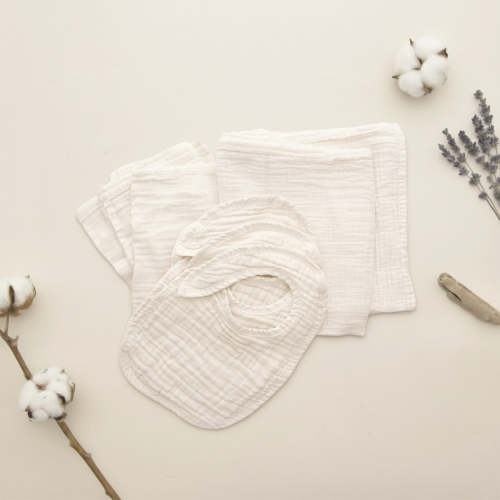 Organic Cotton Muslin Baby Bundle Set and Crib Sheet – Blaynk