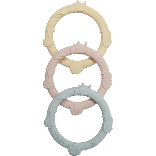 Loulou Lollipop Wild Teething Ring Set (Pastel)