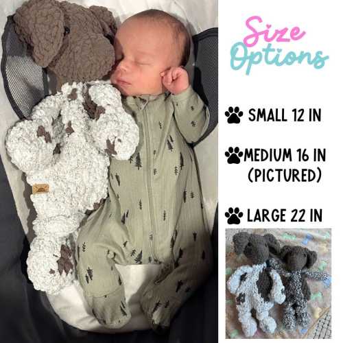 German Shorthaired Pointer Lovey | Crochet Pointer Snuggler | GSP Baby Shower Gift | Toddler Birthday Present | Dog Stuffed Animal Toy  |