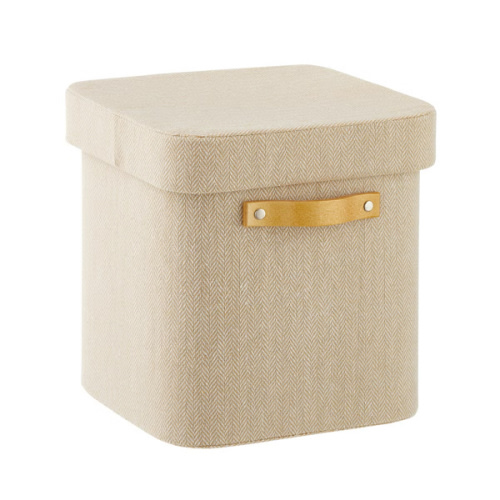 Natural Herringbone Storage Cubes | The Container Store