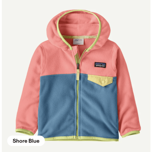 Patagonia Baby Snap-T® Fleece Jacket, 6-12m, Shore Blue