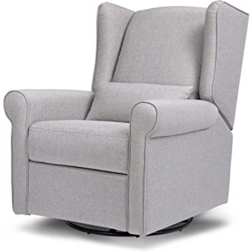 DaVinci Hayden Recliner and Swivel Glider in Misty Grey, Greenguard Gold & CertiPUR-US Certified