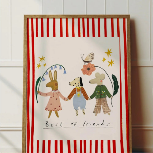 Best of Friends  Art Print