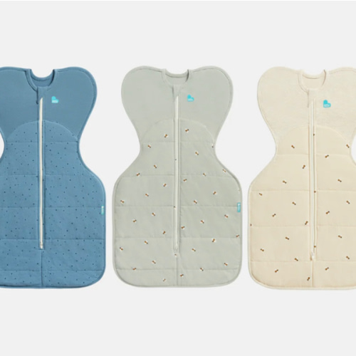 Swaddle Up Starter Bundle | 2.5 TOG | Storm Blue Pebbles | Olive Bees | Oatmeal Bees