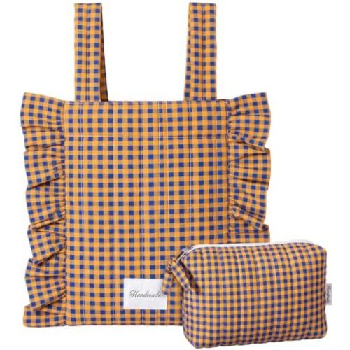 Abbylike Plaid Stroller Bag with Detachable Handle Drawstring Pocket Includes Mini Pouch Universal for Strollers